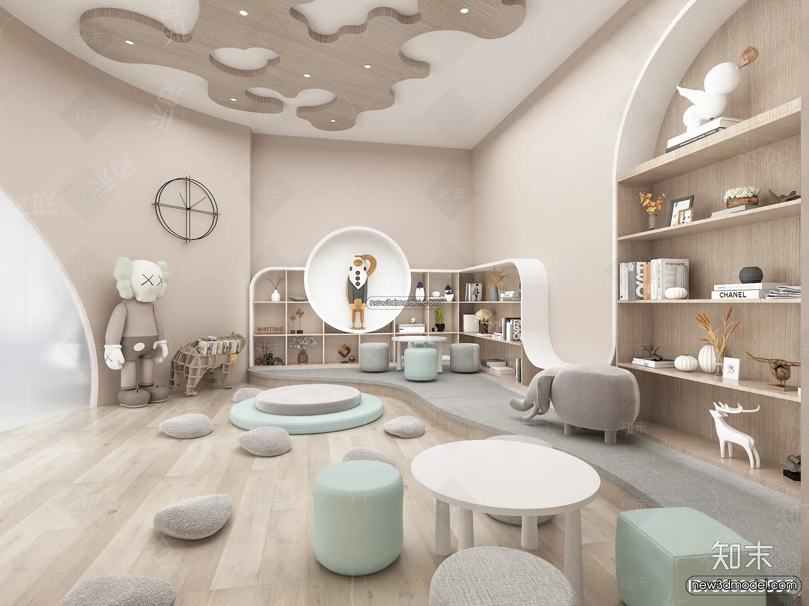 Interior 3D Model of Kindergarten - 3D Scene - 069