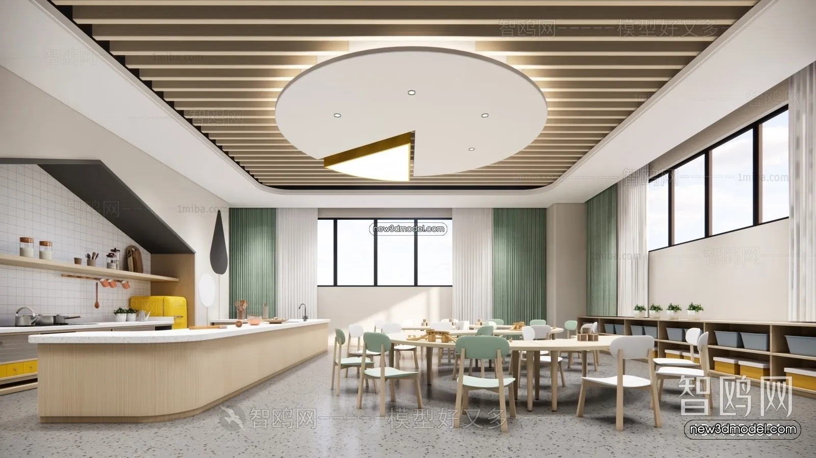 Interior 3D Model of Kindergarten - 3D Scene - 075