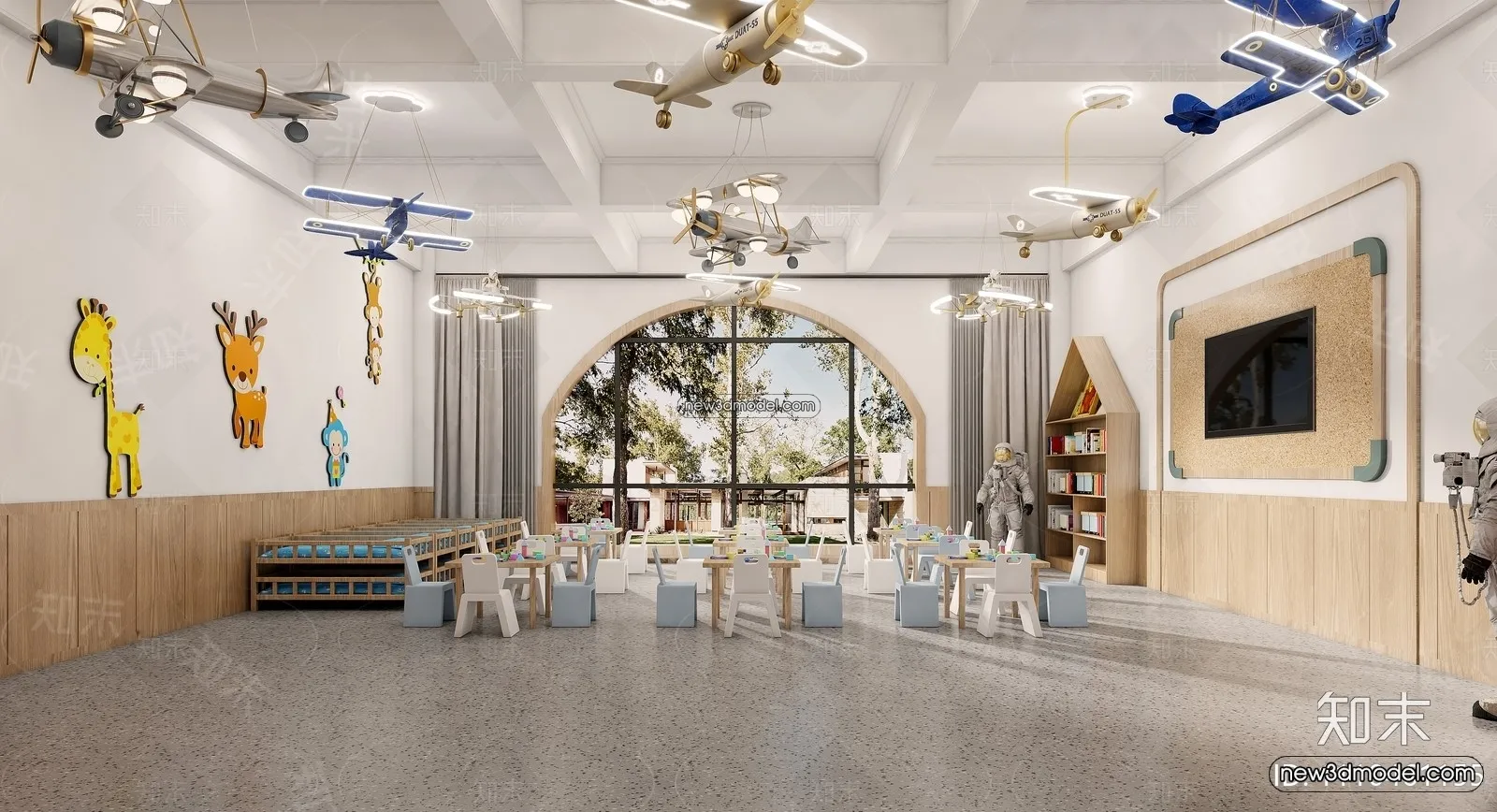 Interior 3D Model of Kindergarten - 3D Scene - 077