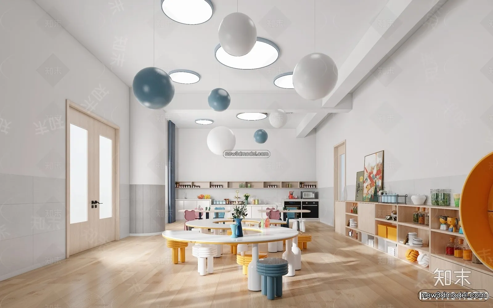 Interior 3D Model of Kindergarten - 3D Scene - 079