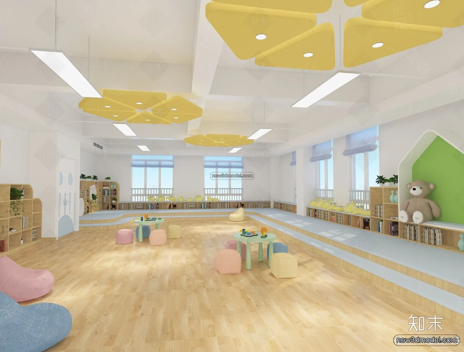 Interior 3D Model of Kindergarten - 3D Scene - 081
