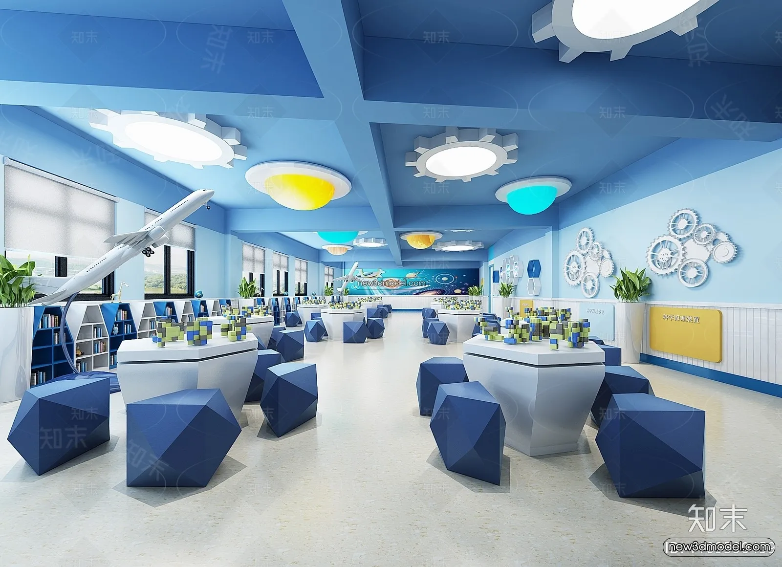 Interior 3D Model of Kindergarten - 3D Scene - 083
