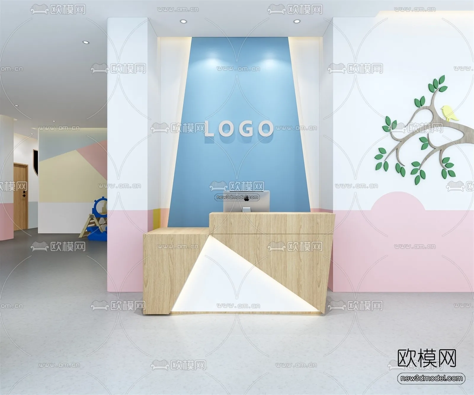 Interior 3D Model of Kindergarten - 3D Scene - 089