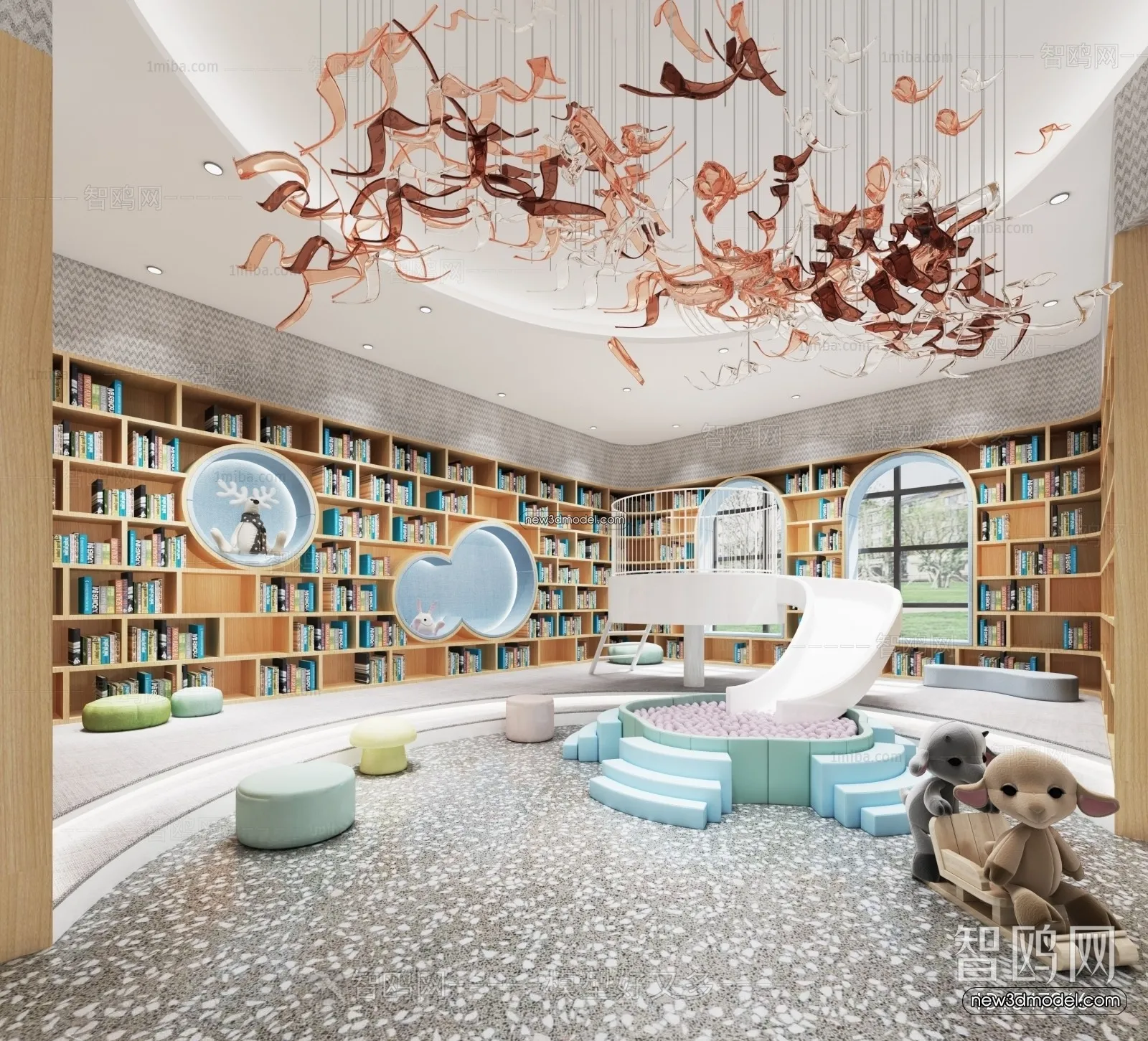 Interior 3D Model of Kindergarten - 3D Scene - 094