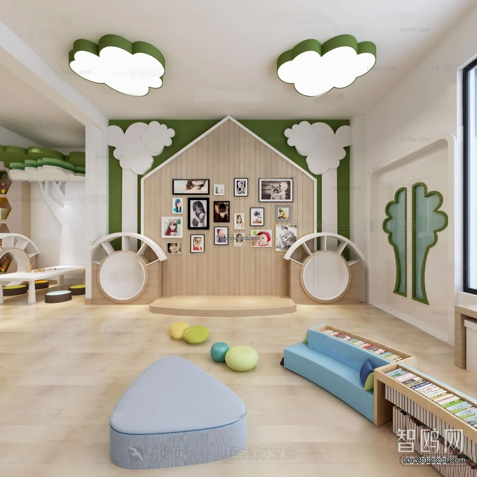 Interior 3D Model of Kindergarten - 3D Scene - 105