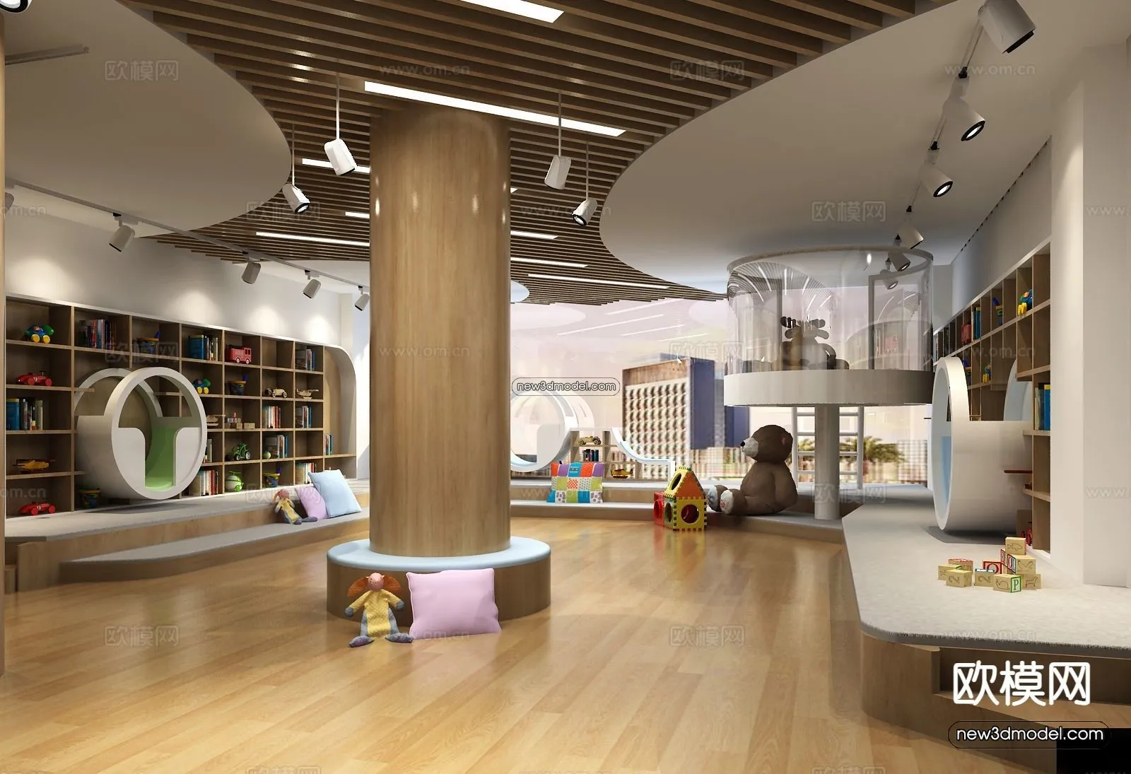 Interior 3D Model of Kindergarten - 3D Scene - 106