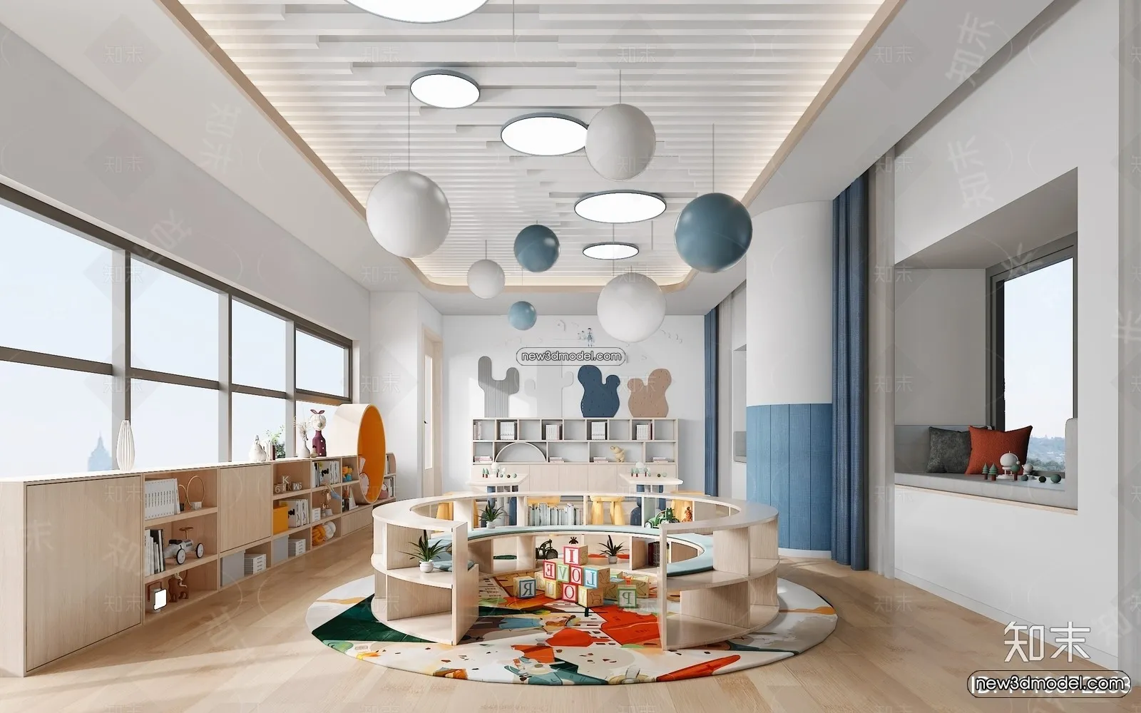 Interior 3D Model of Kindergarten - 3D Scene - 110