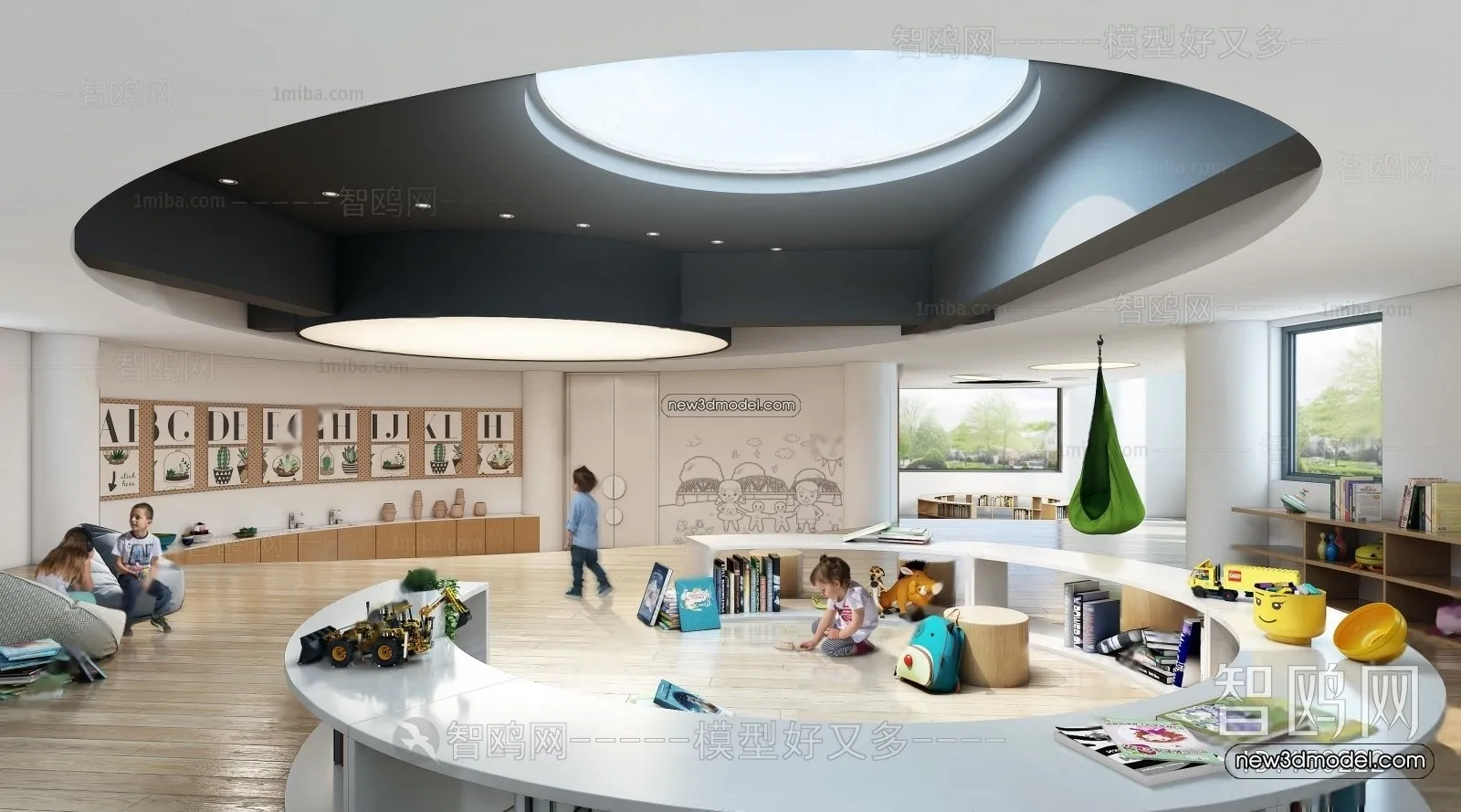 Interior 3D Model of Kindergarten - 3D Scene - 112