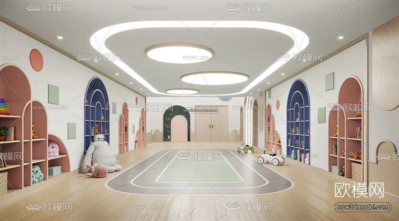 Interior 3D Model of Kindergarten - 3D Scene - 115