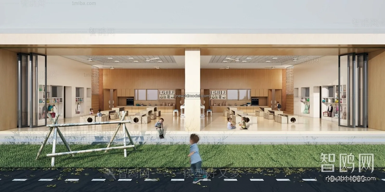 Interior 3D Model of Kindergarten - 3D Scene - 119