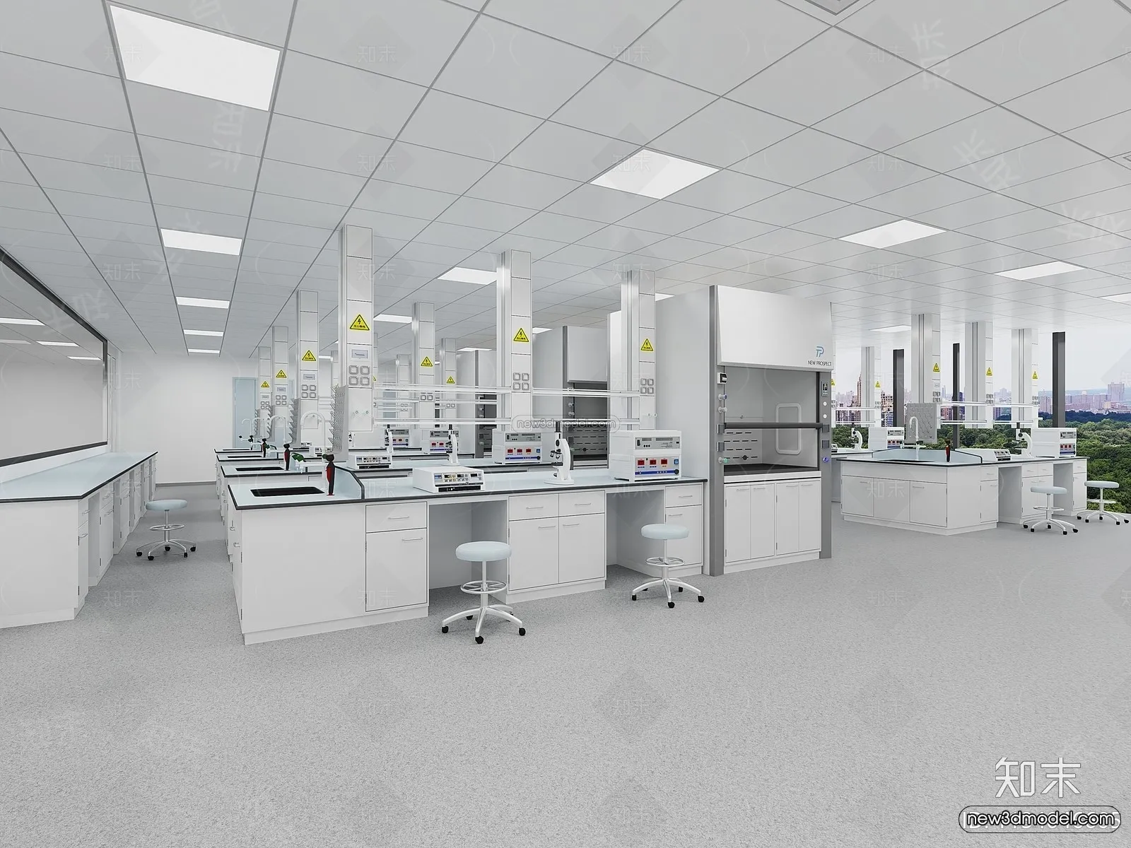 Interior 3D Model of Laboratory - 3D Scene - 001