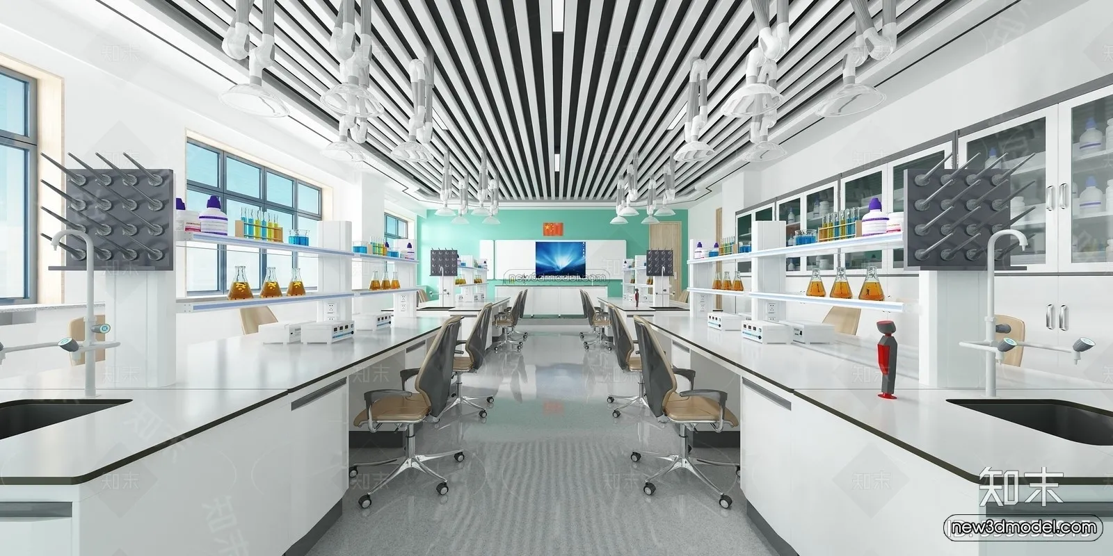 Interior 3D Model of Laboratory - 3D Scene - 003