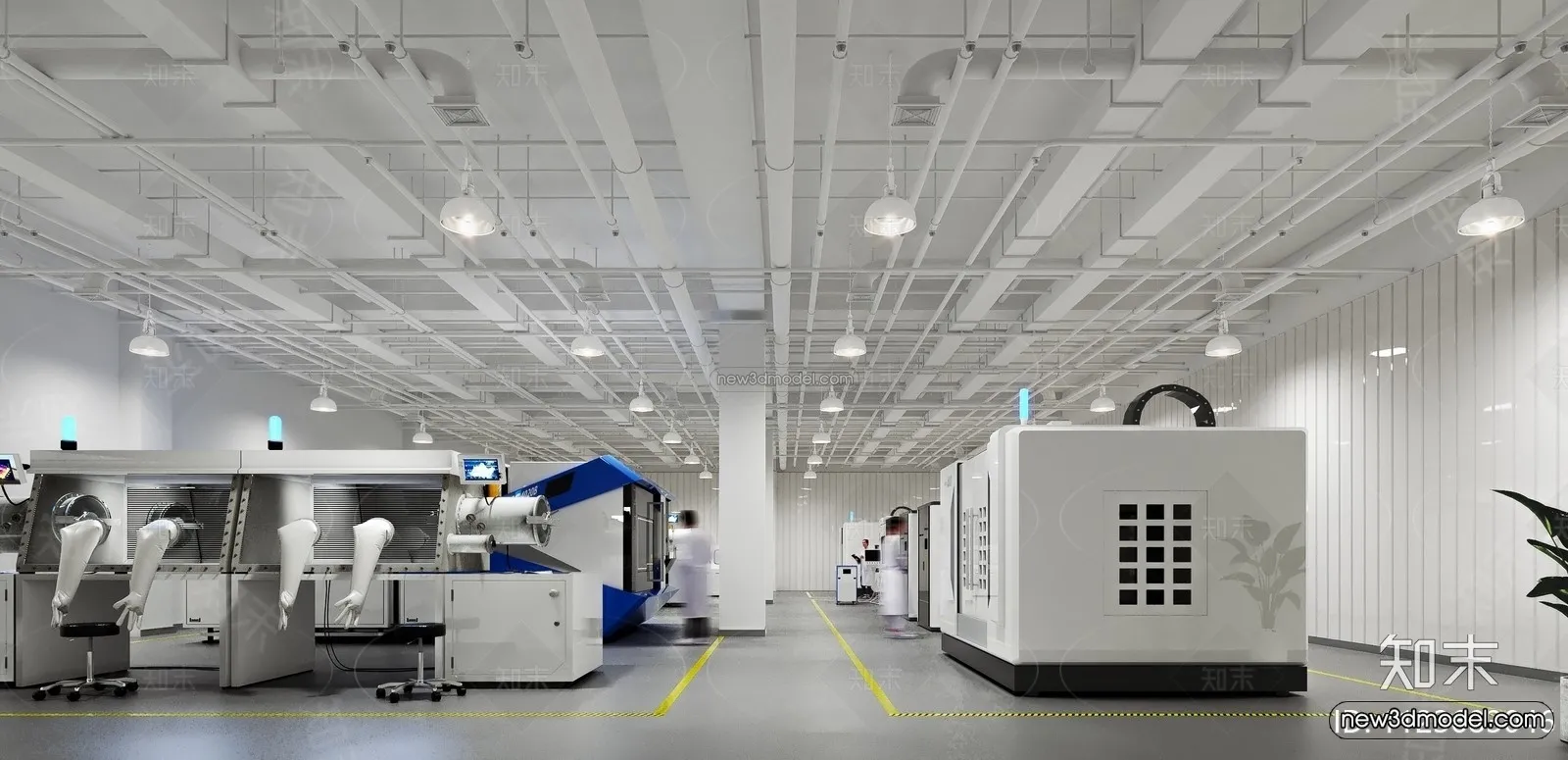 Interior 3D Model of Laboratory - 3D Scene - 023