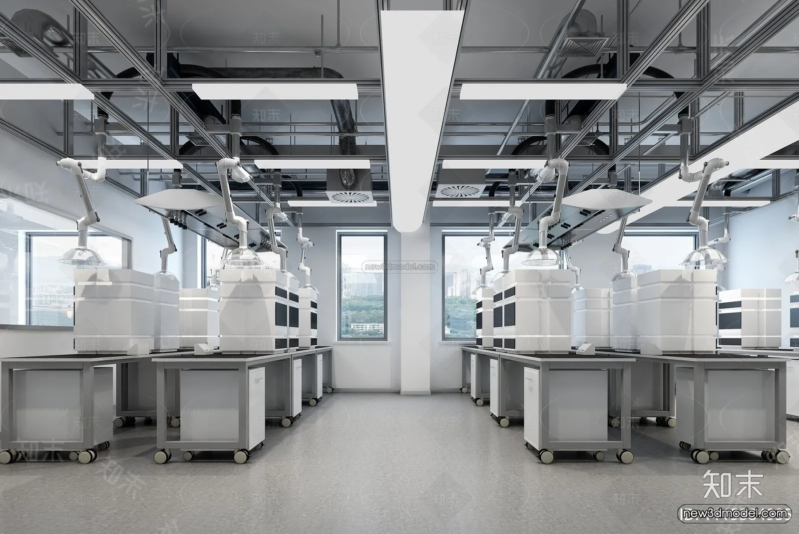 Interior 3D Model of Laboratory - 3D Scene - 026