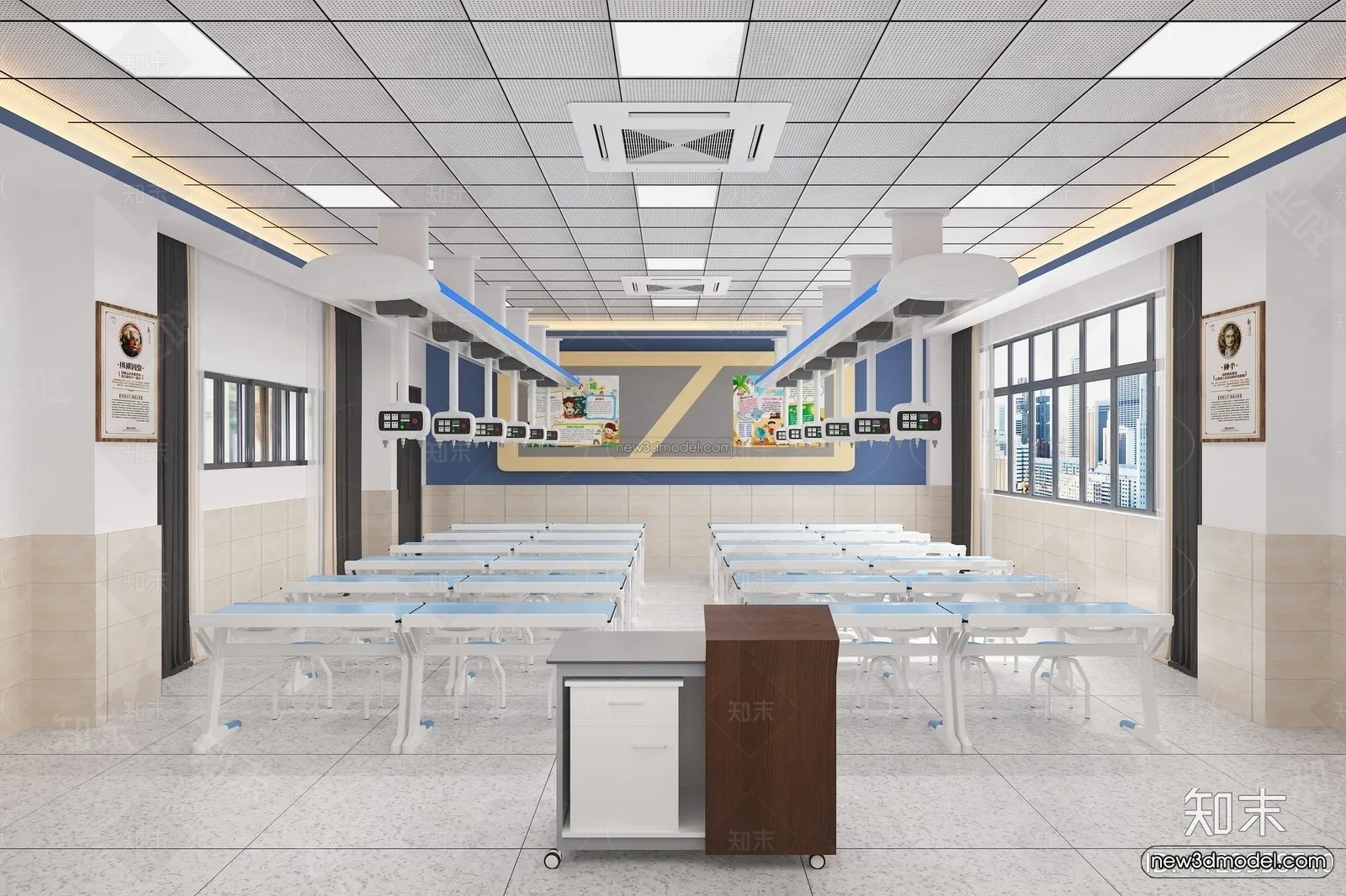 Interior 3D Model of Laboratory - 3D Scene - 029