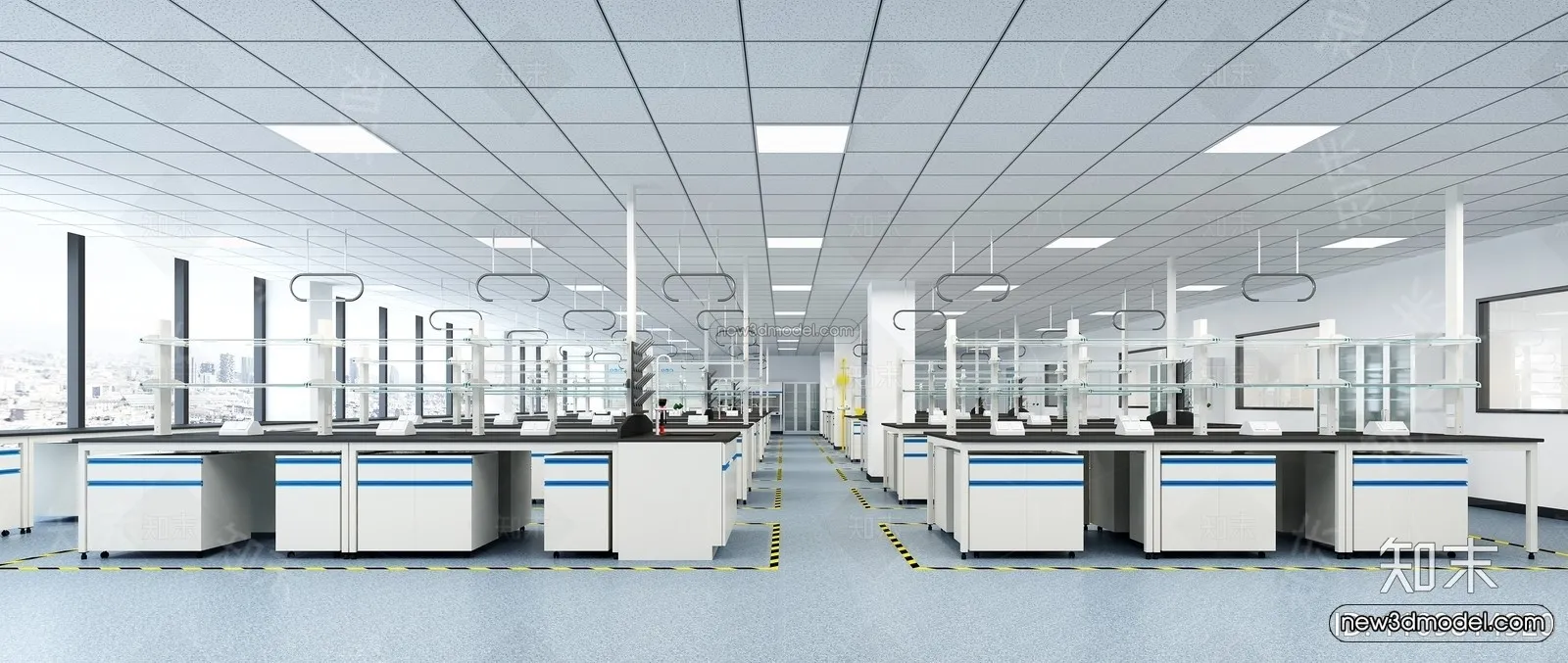Interior 3D Model of Laboratory - 3D Scene - 031