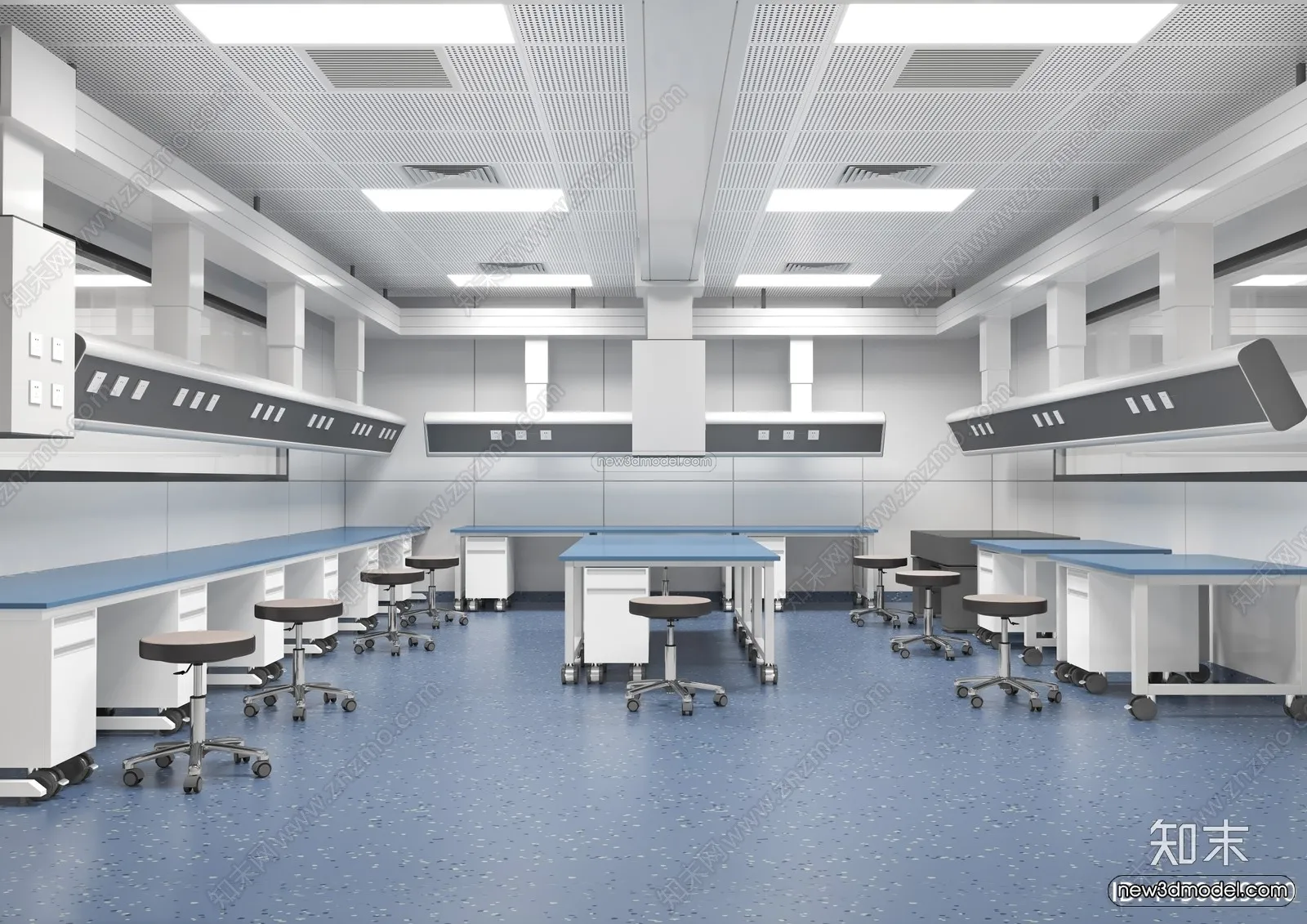 Interior 3D Model of Laboratory - 3D Scene - 040