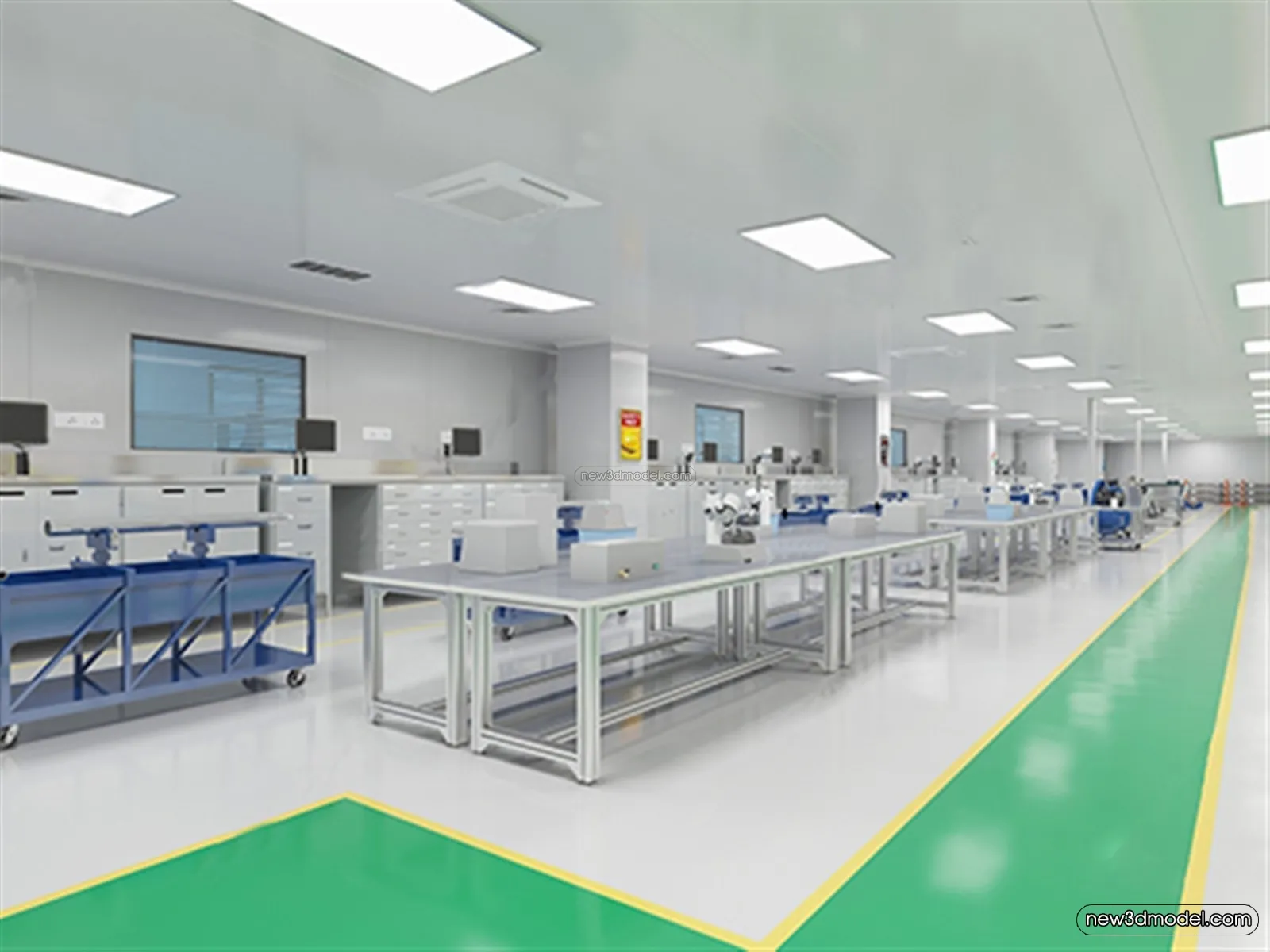 Interior 3D Model of Laboratory - 3D Scene - 042