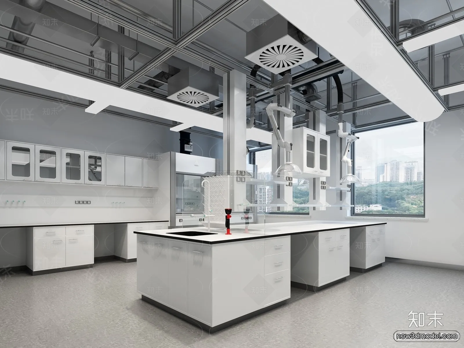 Interior 3D Model of Laboratory - 3D Scene - 050
