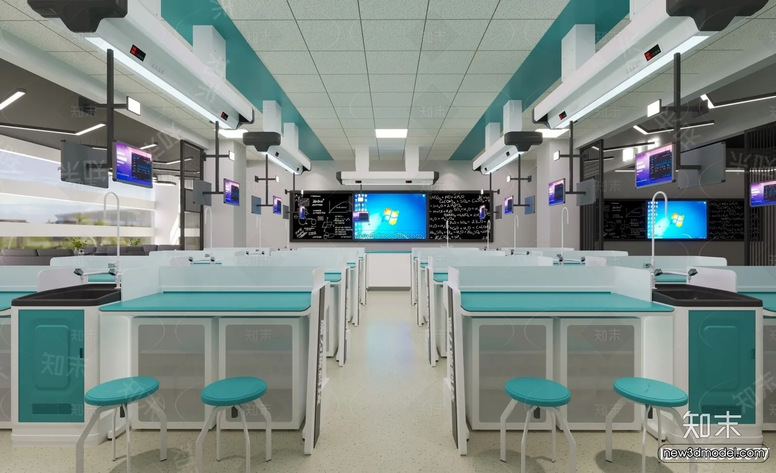 Interior 3D Model of Laboratory - 3D Scene - 056