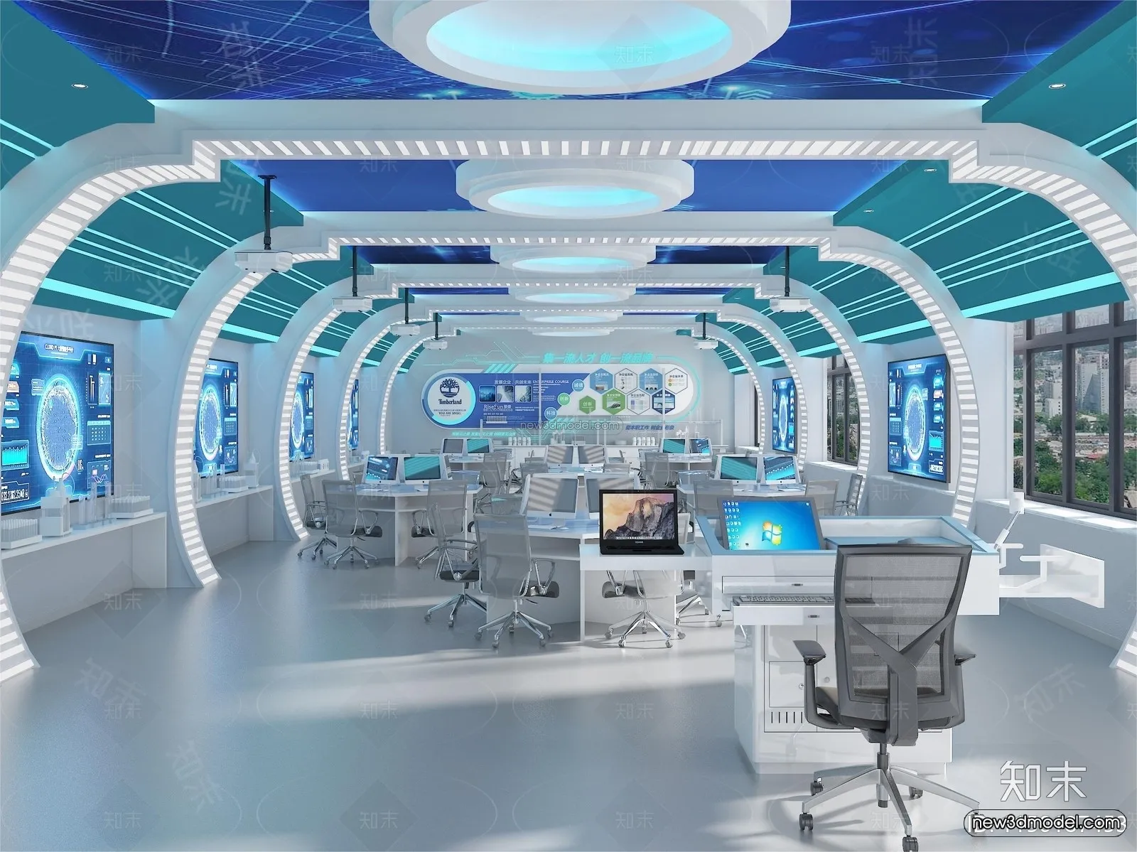 Interior 3D Model of Laboratory - 3D Scene - 058