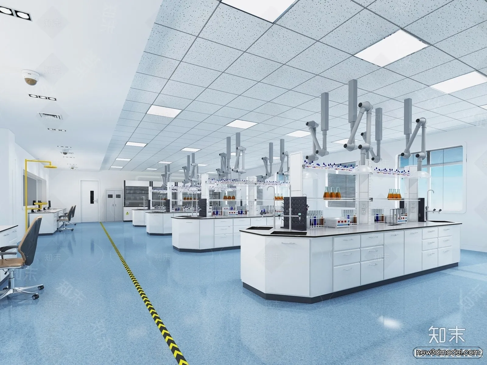 Interior 3D Model of Laboratory - 3D Scene - 059