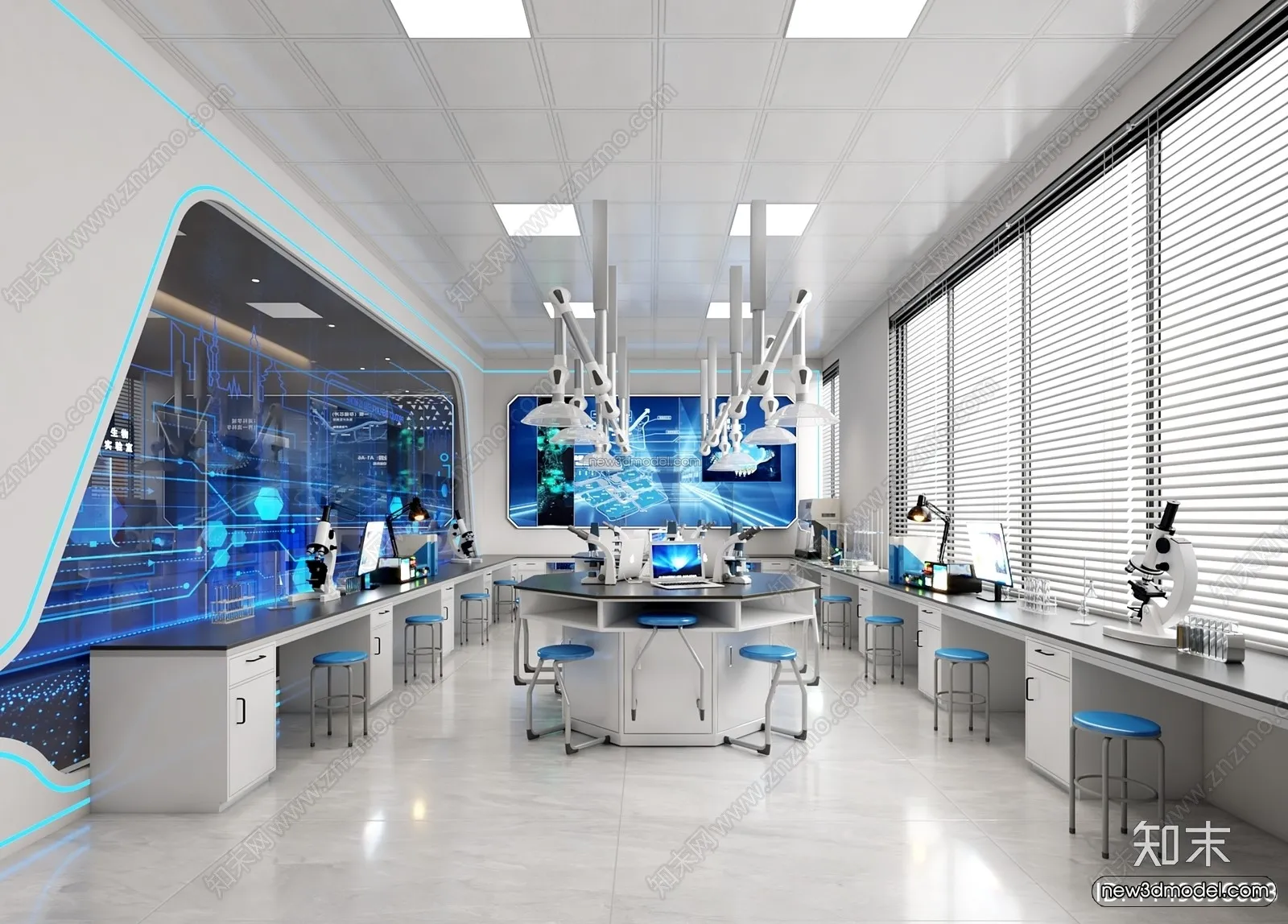 Interior 3D Model of Laboratory - 3D Scene - 060