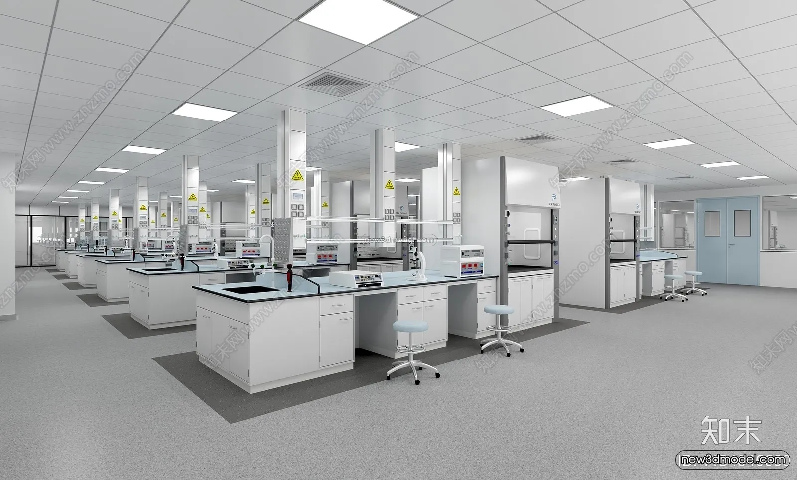 Interior 3D Model of Laboratory - 3D Scene - 061