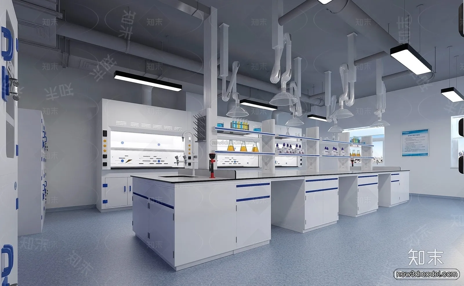 Interior 3D Model of Laboratory - 3D Scene - 063