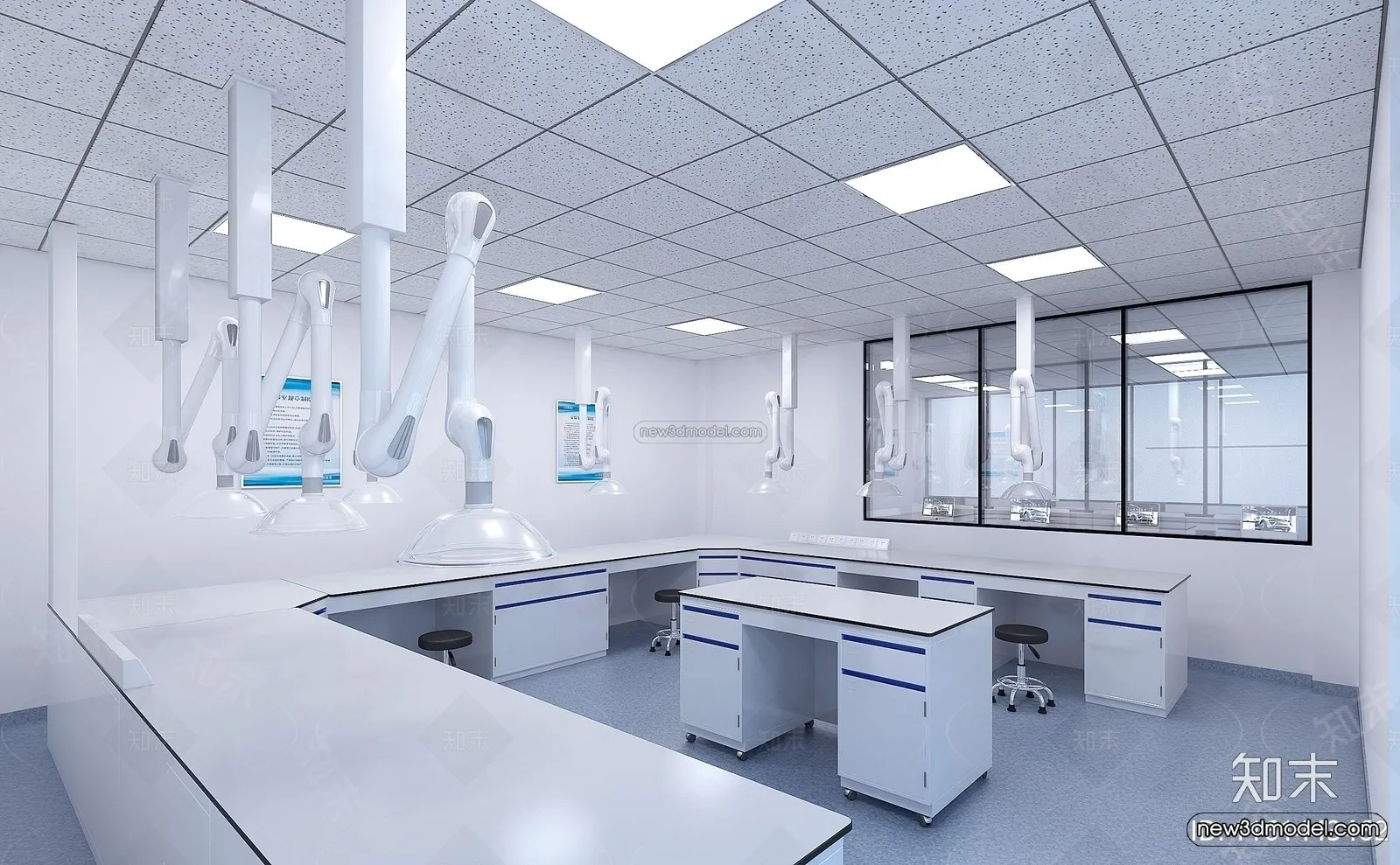 Interior 3D Model of Laboratory - 3D Scene - 066