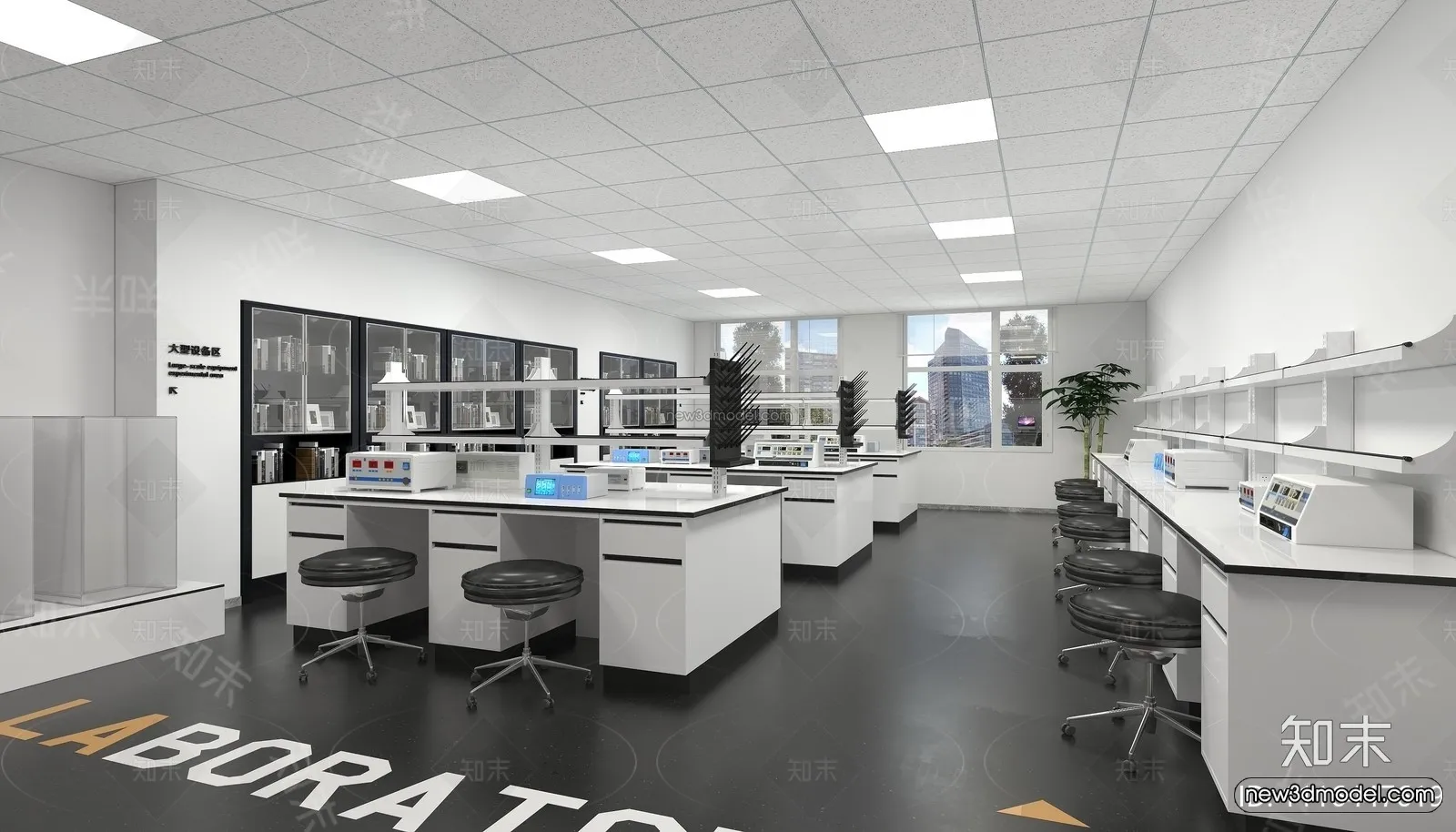 Interior 3D Model of Laboratory - 3D Scene - 067