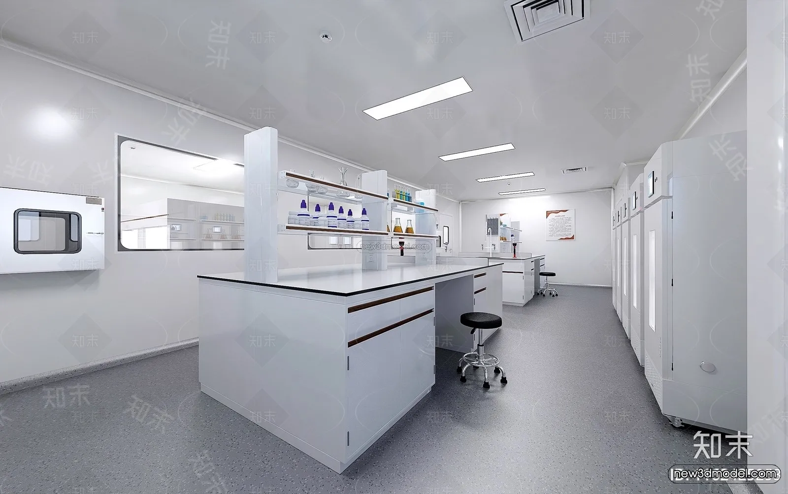 Interior 3D Model of Laboratory - 3D Scene - 071