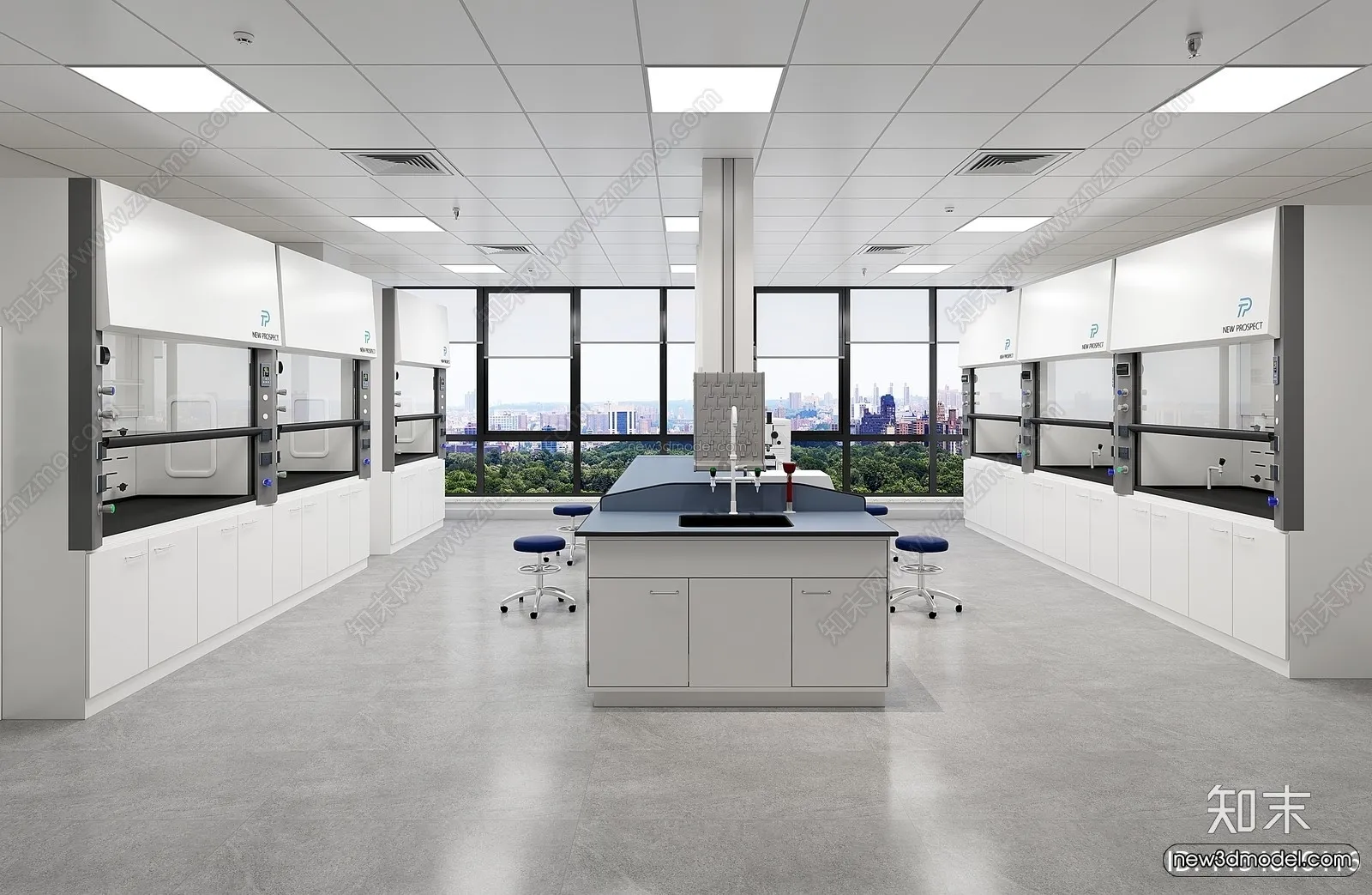 Interior 3D Model of Laboratory - 3D Scene - 072