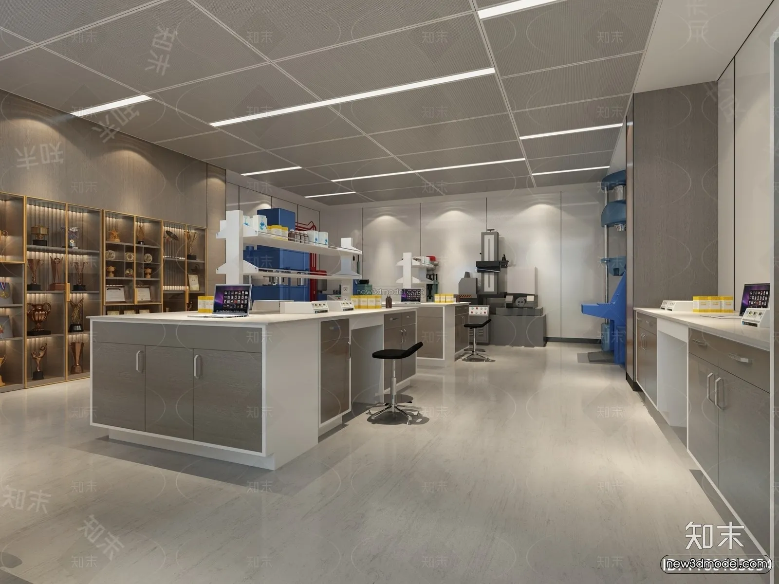 Interior 3D Model of Laboratory - 3D Scene - 074