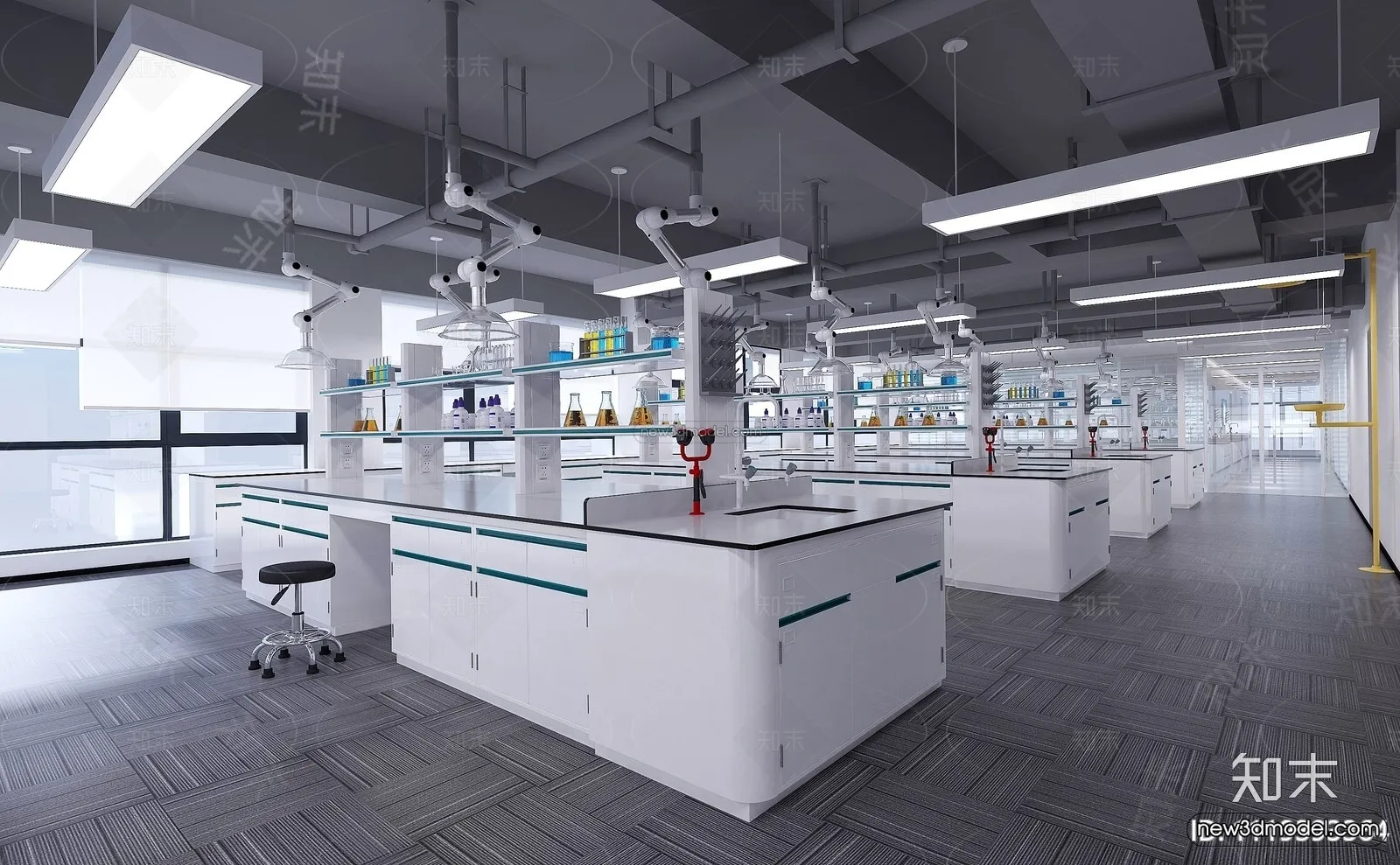 Interior 3D Model of Laboratory - 3D Scene - 076