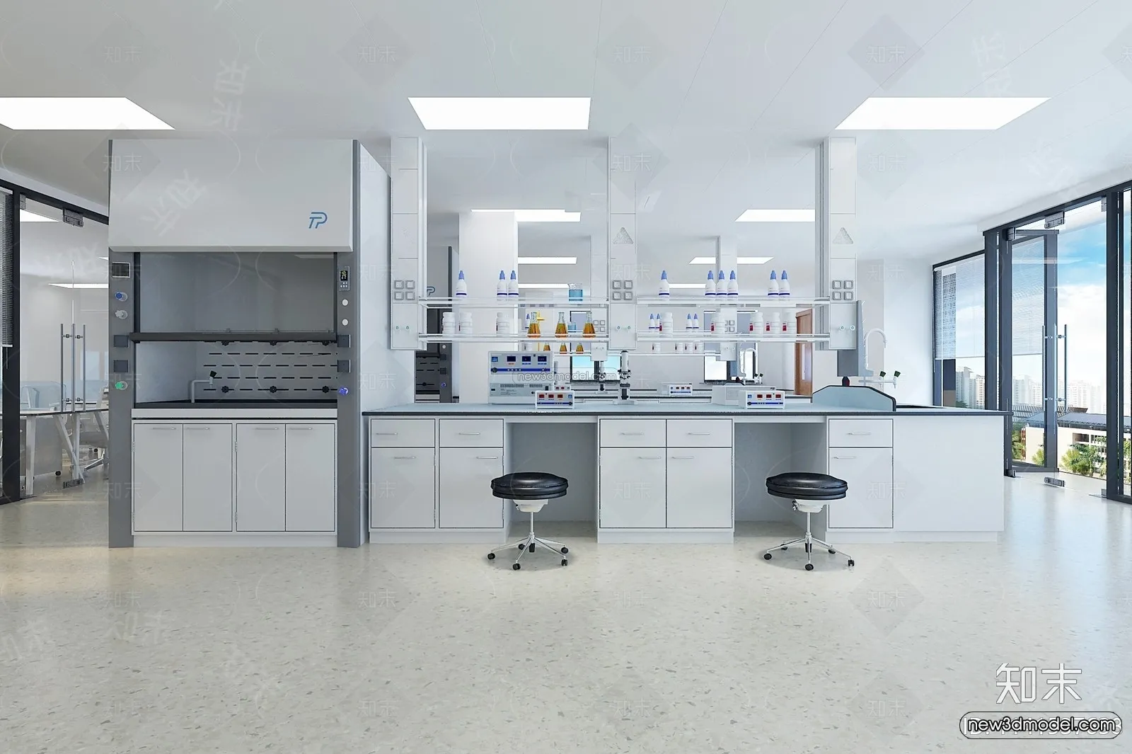 Interior 3D Model of Laboratory - 3D Scene - 079