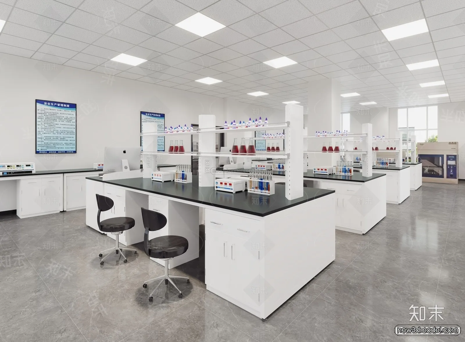 Interior 3D Model of Laboratory - 3D Scene - 081