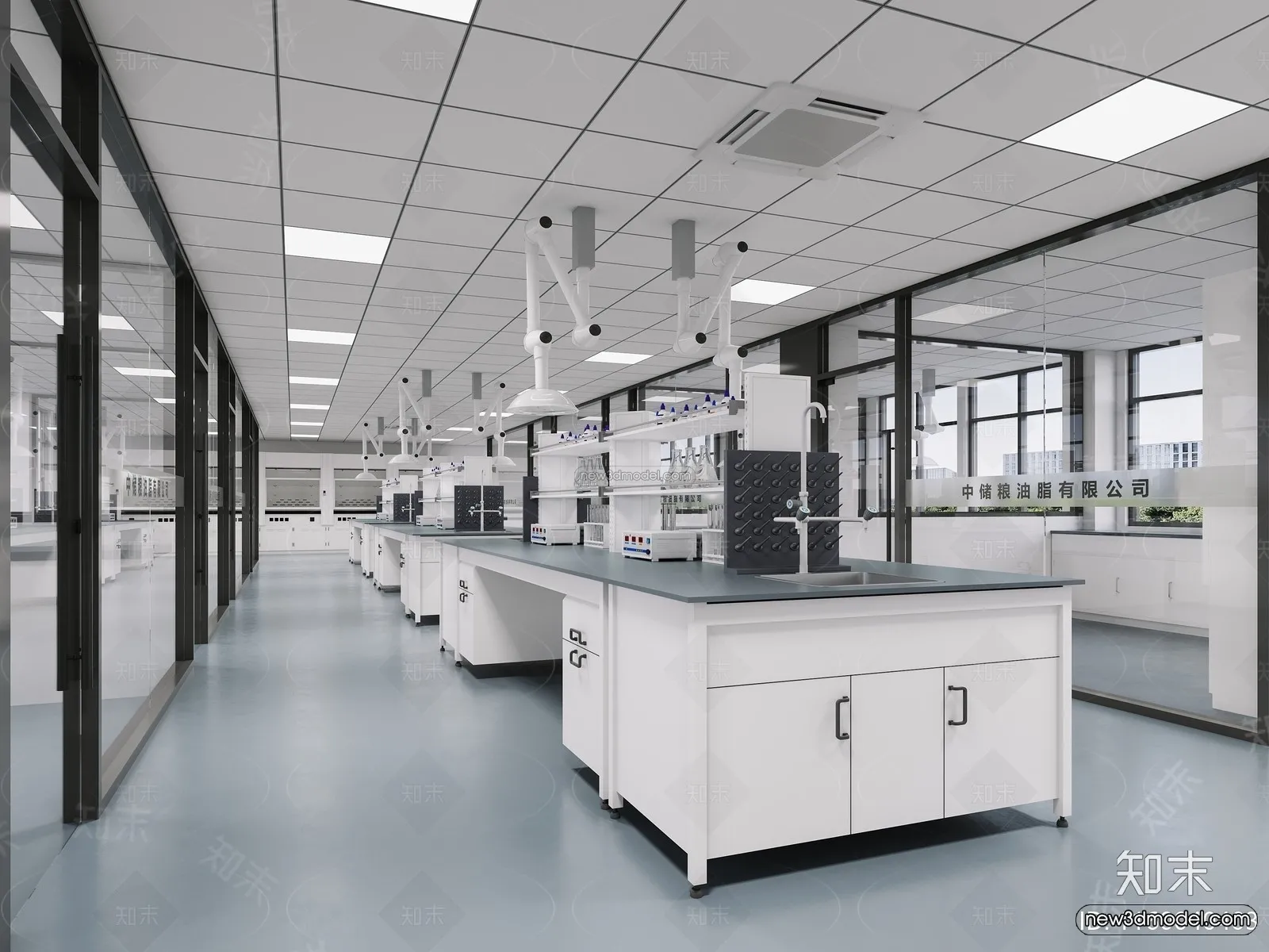 Interior 3D Model of Laboratory - 3D Scene - 085