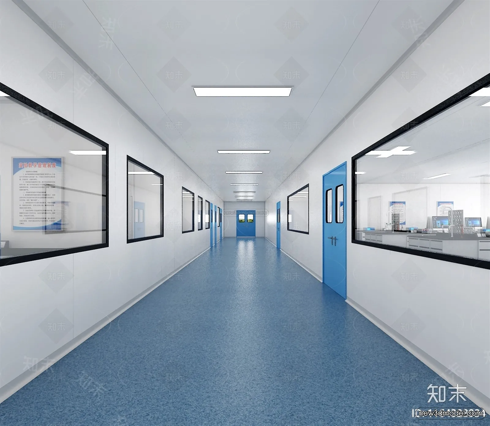 Interior 3D Model of Laboratory - 3D Scene - 087