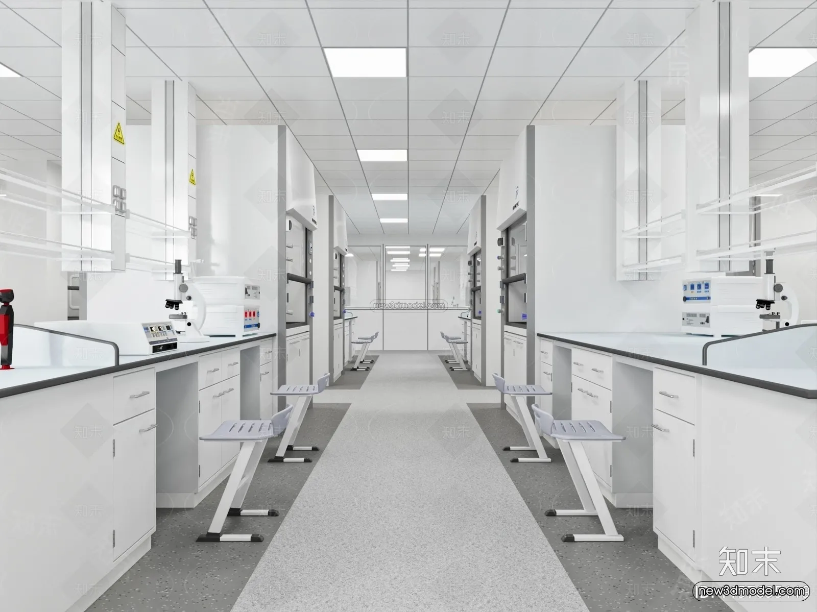 Interior 3D Model of Laboratory - 3D Scene - 089