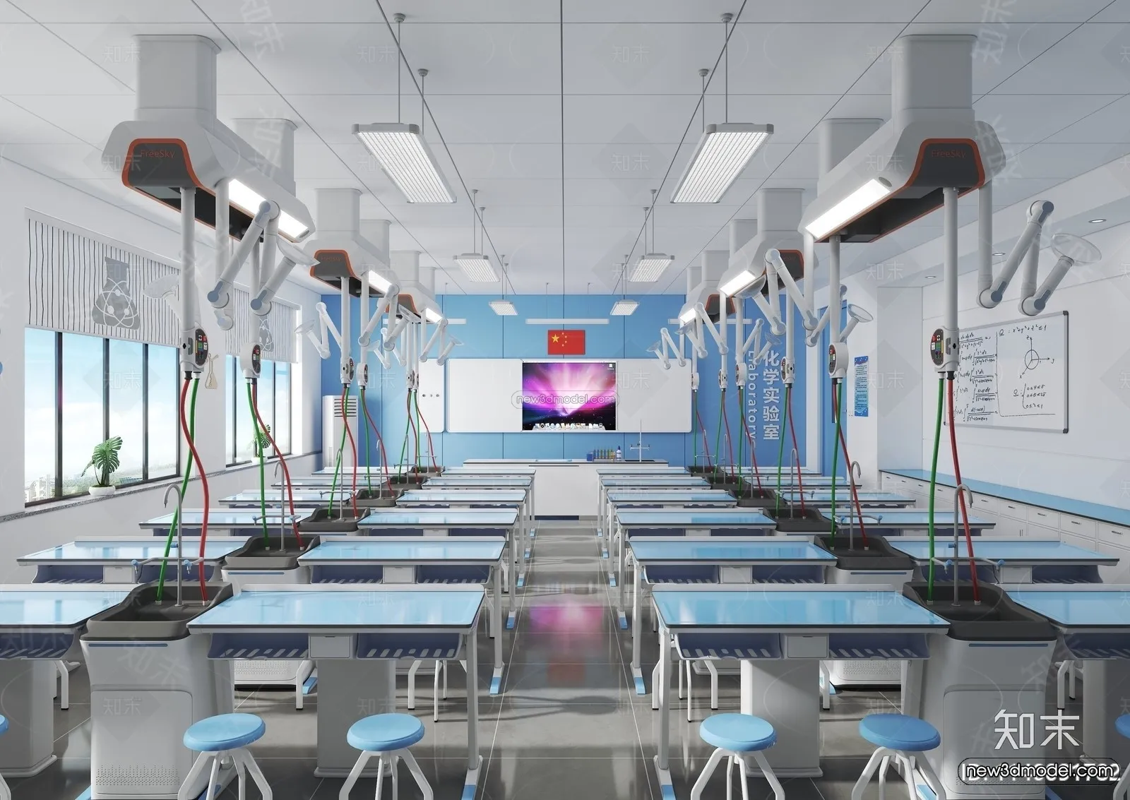 Interior 3D Model of Laboratory - 3D Scene - 090