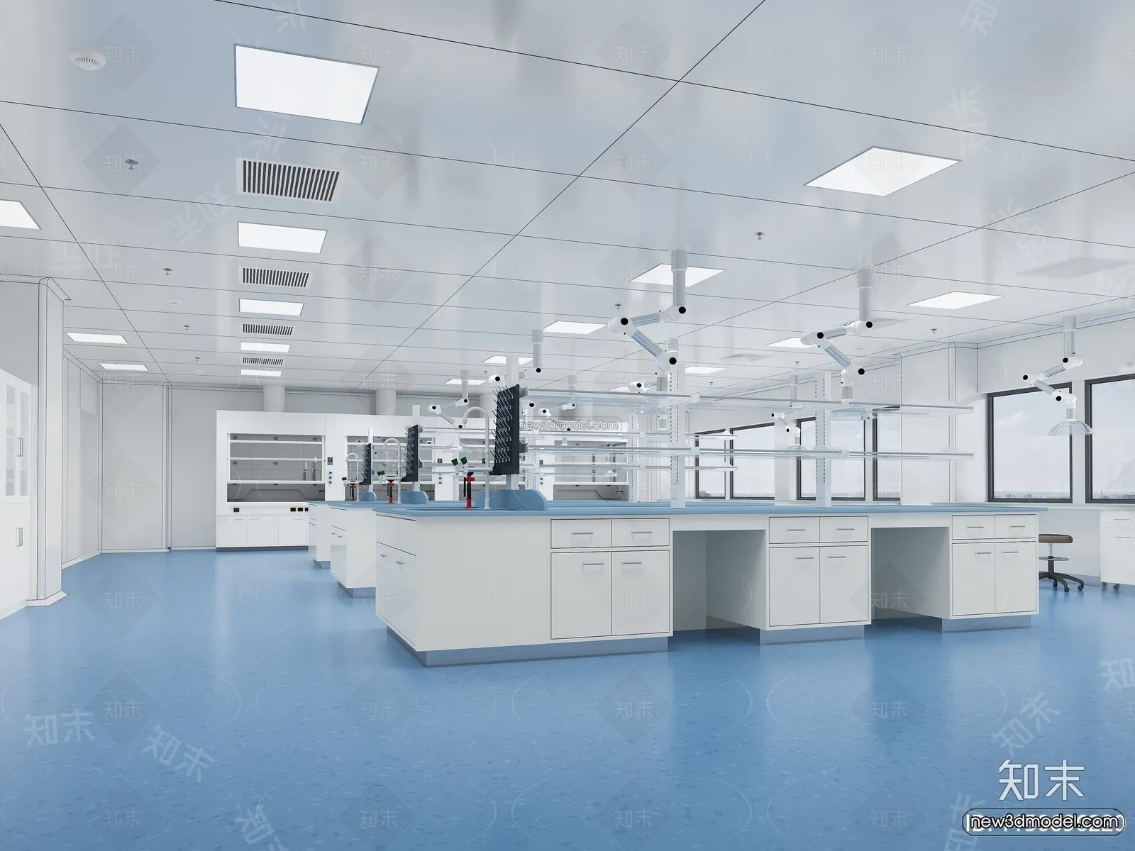 Interior 3D Model of Laboratory - 3D Scene - 091