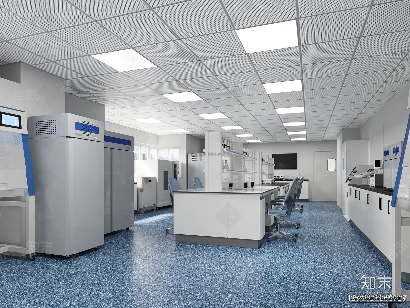 Interior 3D Model of Laboratory - 3D Scene - 092