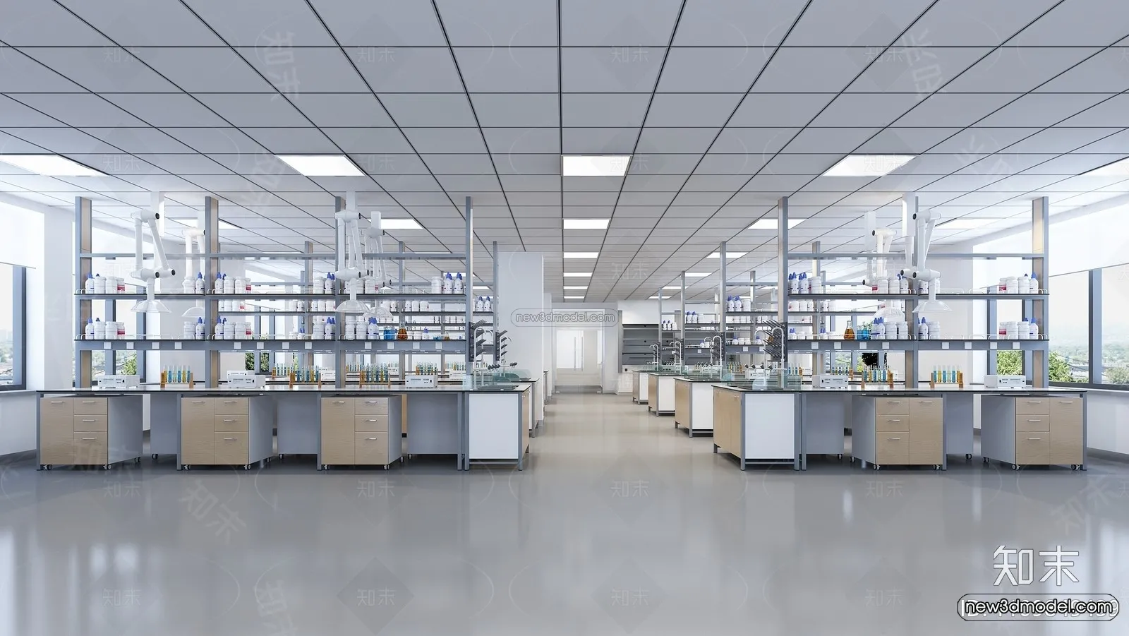 Interior 3D Model of Laboratory - 3D Scene - 093