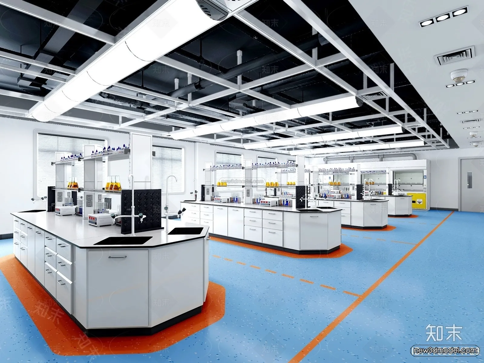 Interior 3D Model of Laboratory - 3D Scene - 098