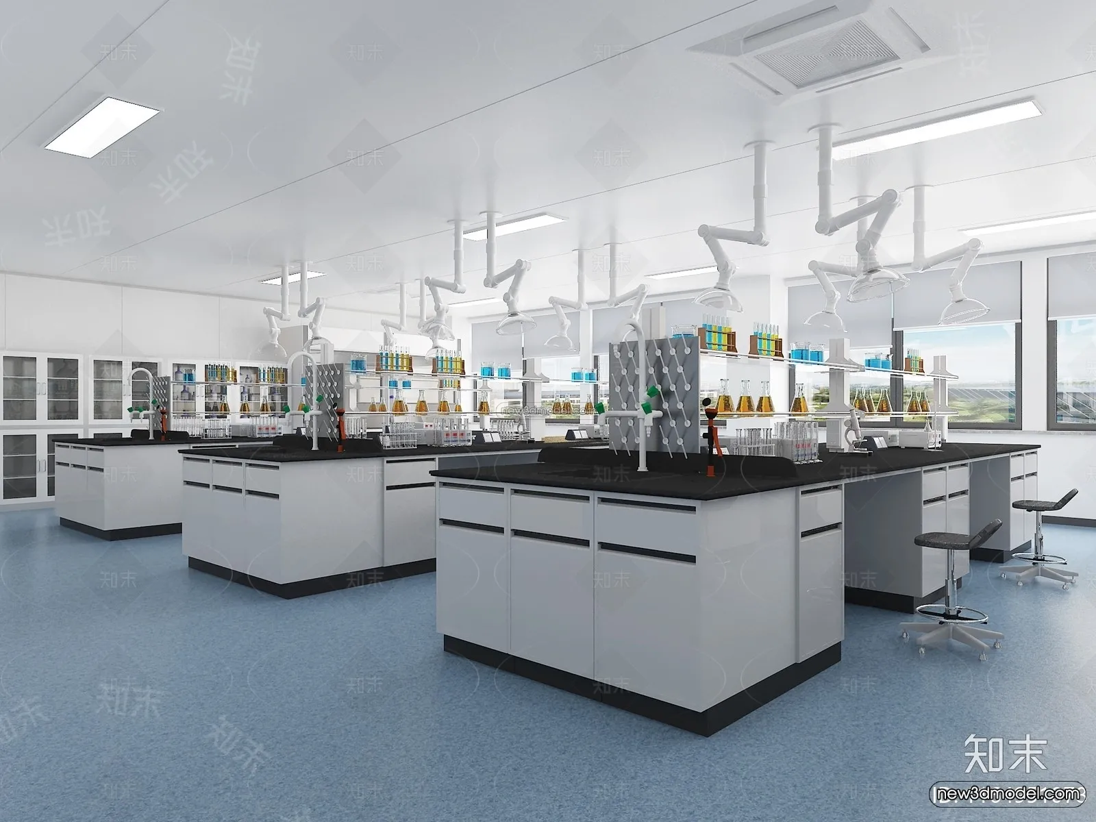 Interior 3D Model of Laboratory - 3D Scene - 100