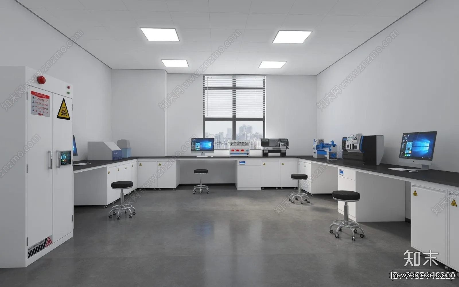 Interior 3D Model of Laboratory - 3D Scene - 102