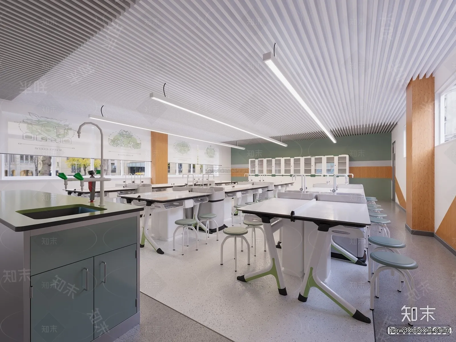 Interior 3D Model of Laboratory - 3D Scene - 104