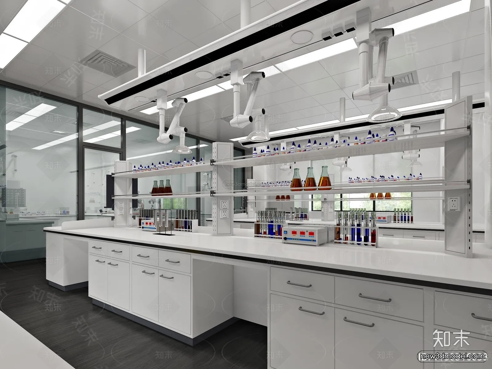 Interior 3D Model of Laboratory - 3D Scene - 107