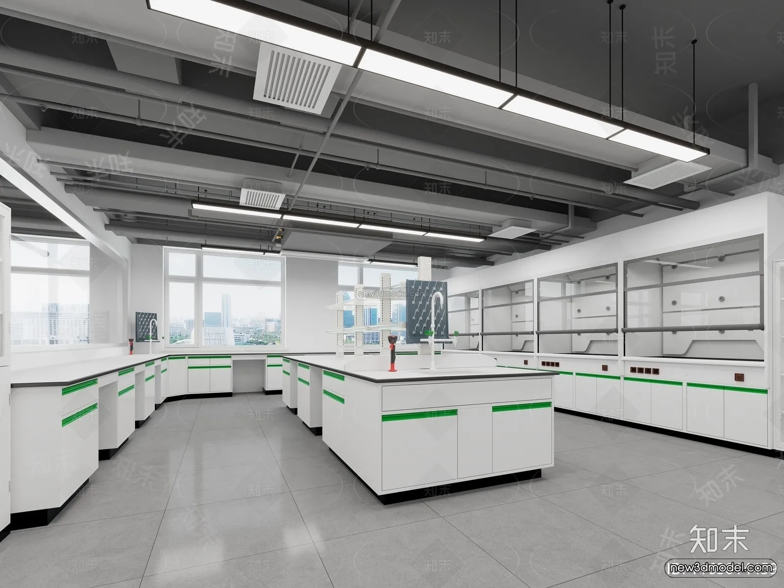 Interior 3D Model of Laboratory - 3D Scene - 111